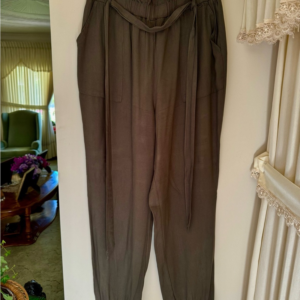 Ci Sono Olive Green Pants